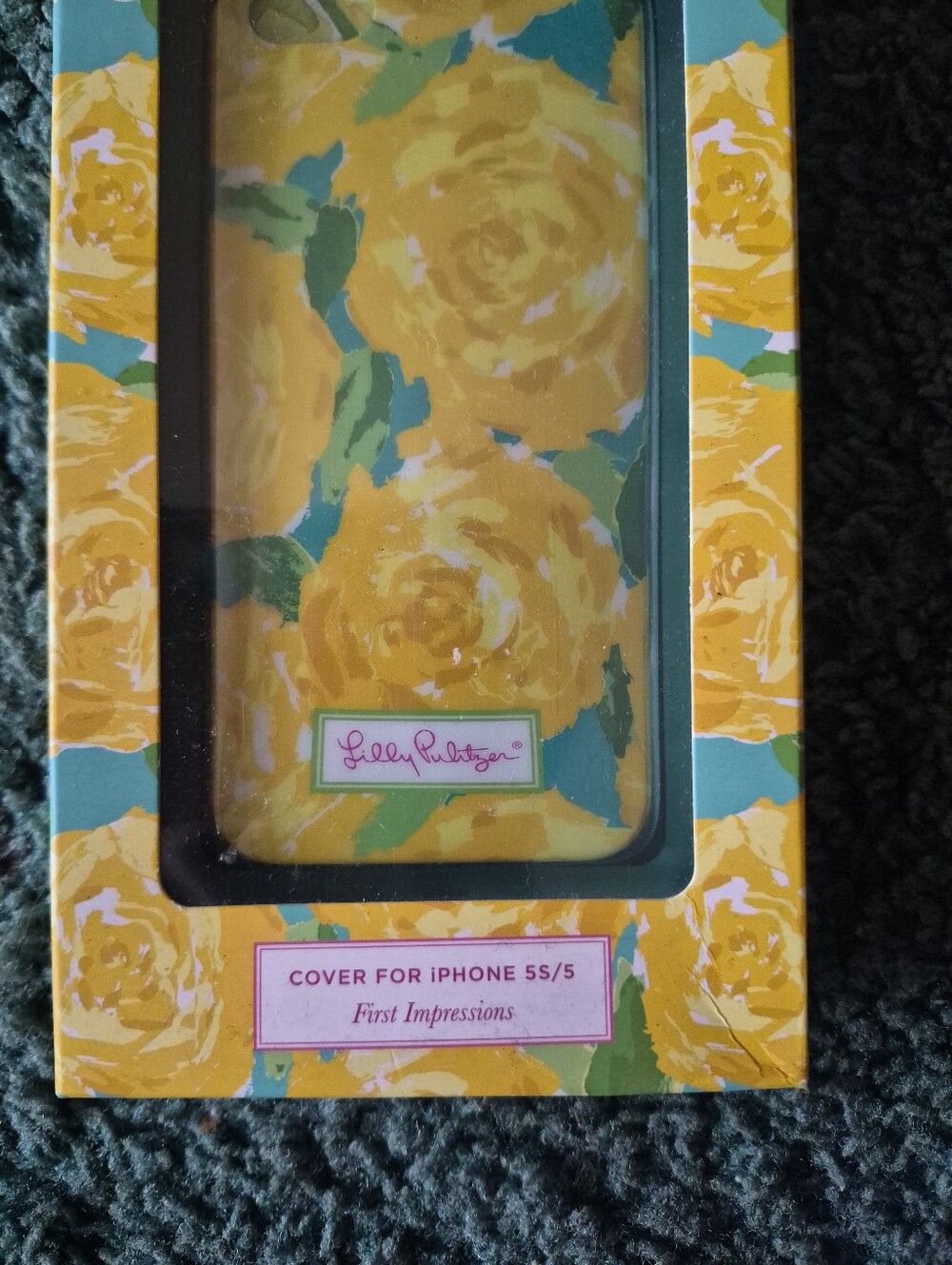 Lilly Pulitzer Yellow Floral Iphone 5S Phone Case - Picture 2 of 9